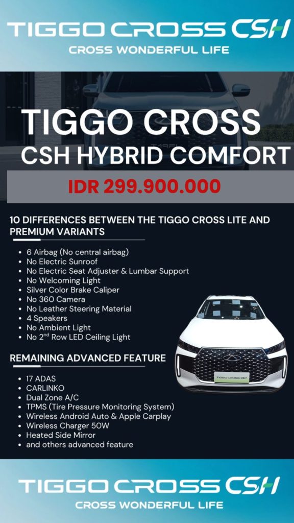 tiggo cross csh comfort